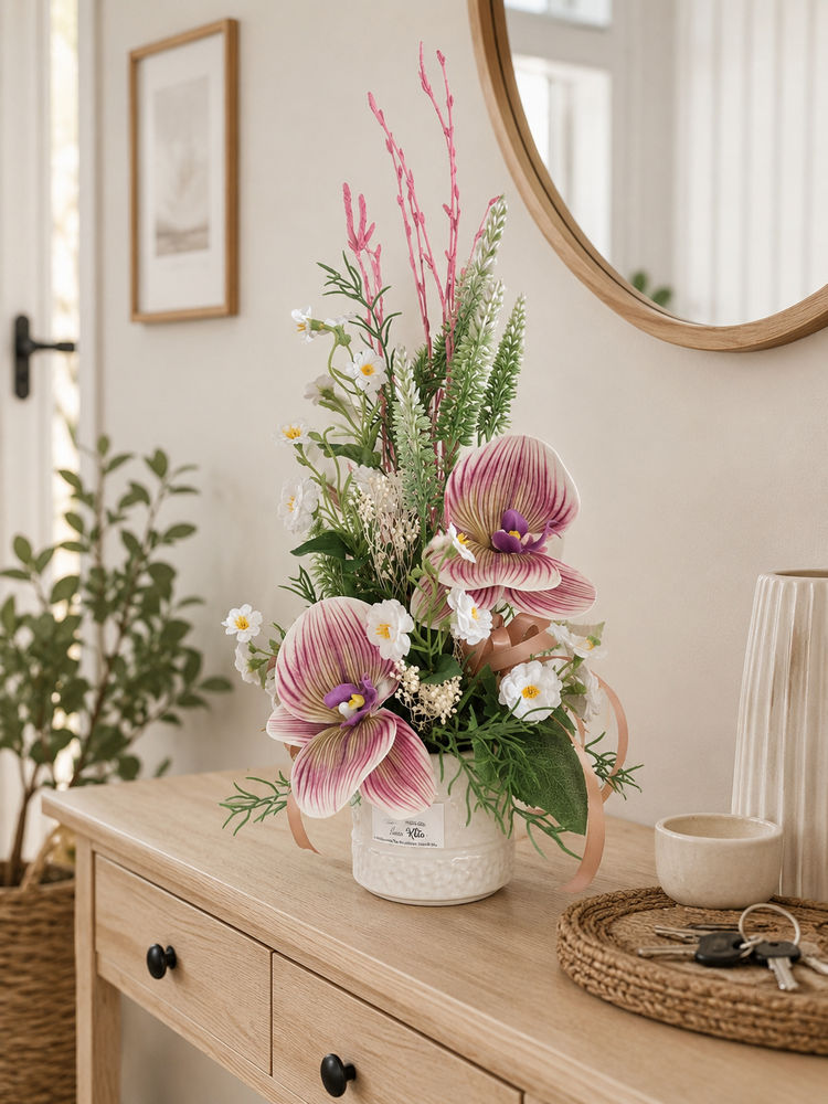 Centro de orquídeas hiperrealistas «Renata»