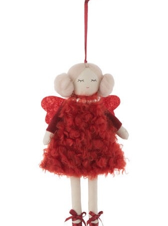 Colgante muñeca color rojo para Navidad o regalo