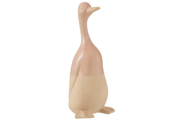 figura decorativa pato de ceramica