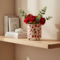 maceta decorativa fresas para decoración hogar