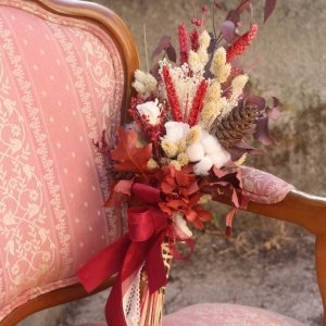 Ramo de novia con flores secas y preservadas Lupita
